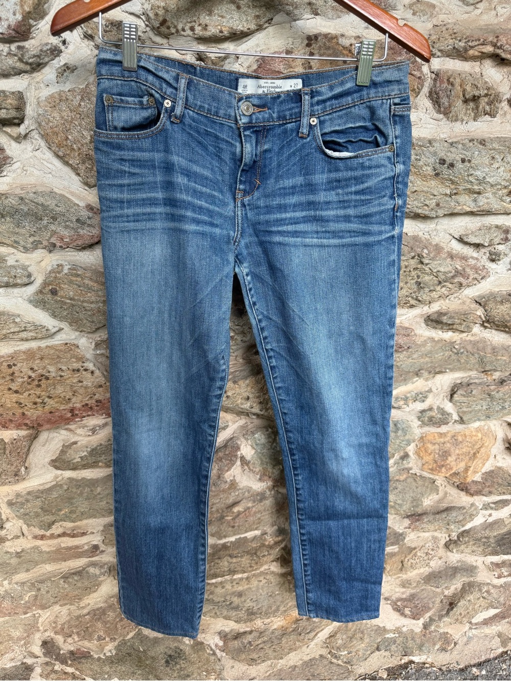 Abercrombie & Fitch Brett Jeans Womens 4R W27 L31 Low Rise Y2K